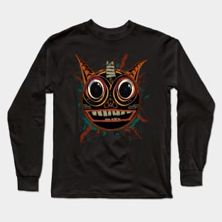 Devil Cat Retro Long Sleeve T-Shirt